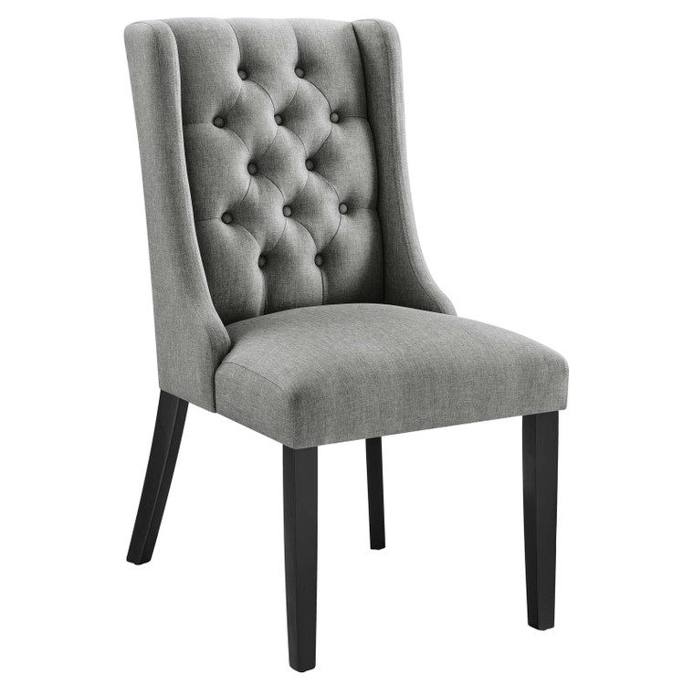 Baronet Button Tufted Fabric Dining Chair - Light Gray EEI-2235-LGR By Modway Furniture