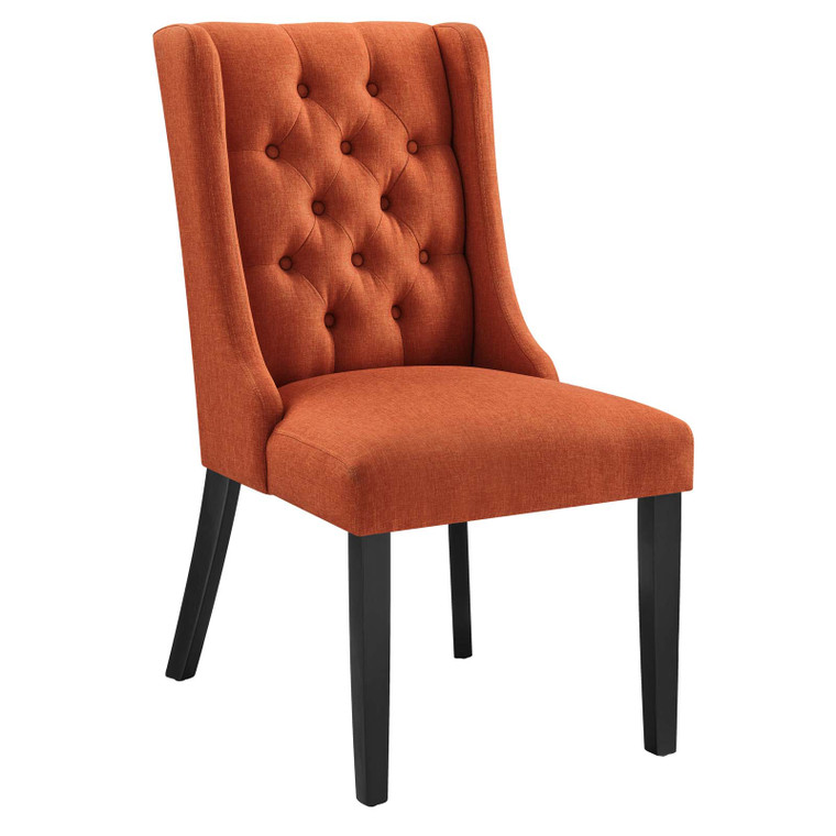 Baronet Button Tufted Fabric Dining Chair - Orange EEI-2235-ORA By Modway Furniture