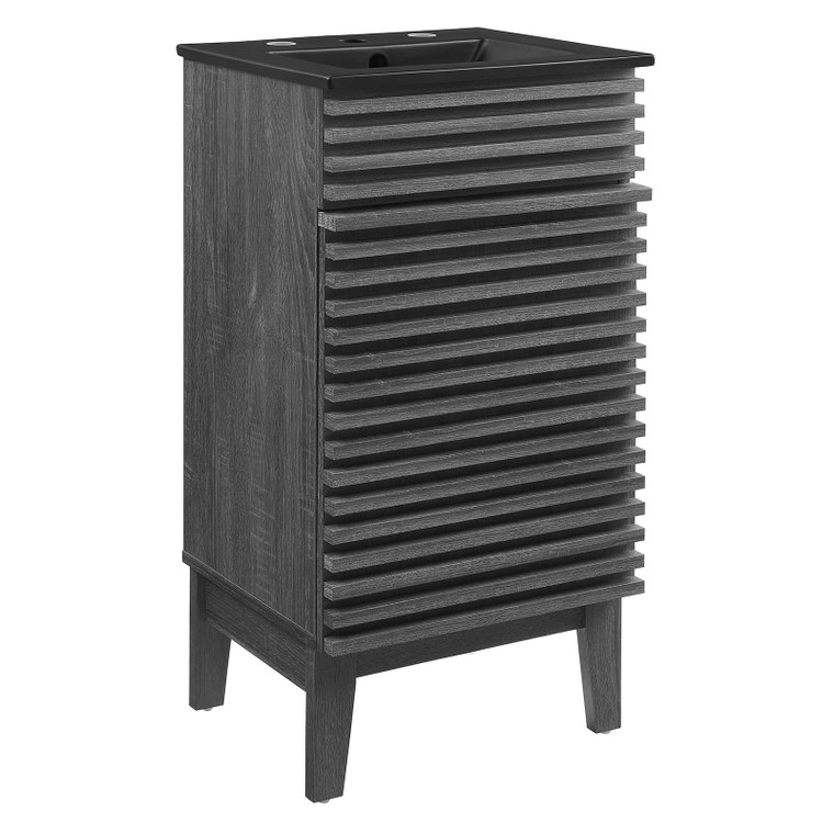 Render 18" Bathroom Vanity - Charcoal Black EEI-5391-CHA-BLK By Modway Furniture