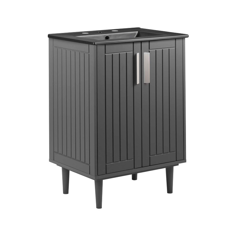 Augusta 24" Bathroom Vanity - Gray Black EEI-5800-GRY-BLK By Modway Furniture