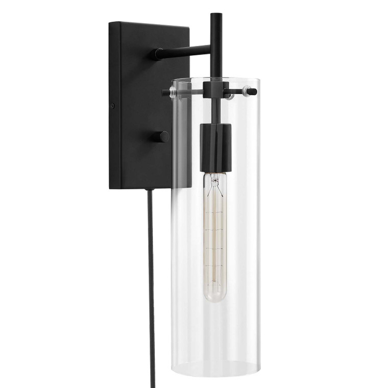 Skylark Wall Sconce - Clear Black EEI-5650-CLR-BLK By Modway Furniture