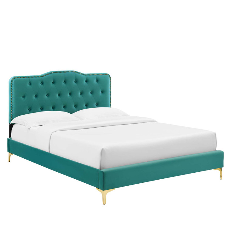 Amber Full Platform Bed - Teal MOD-6781-TEA By Modway Furniture