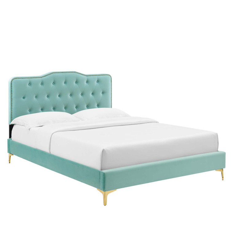 Amber King Platform Bed - Mint MOD-6784-MIN By Modway Furniture