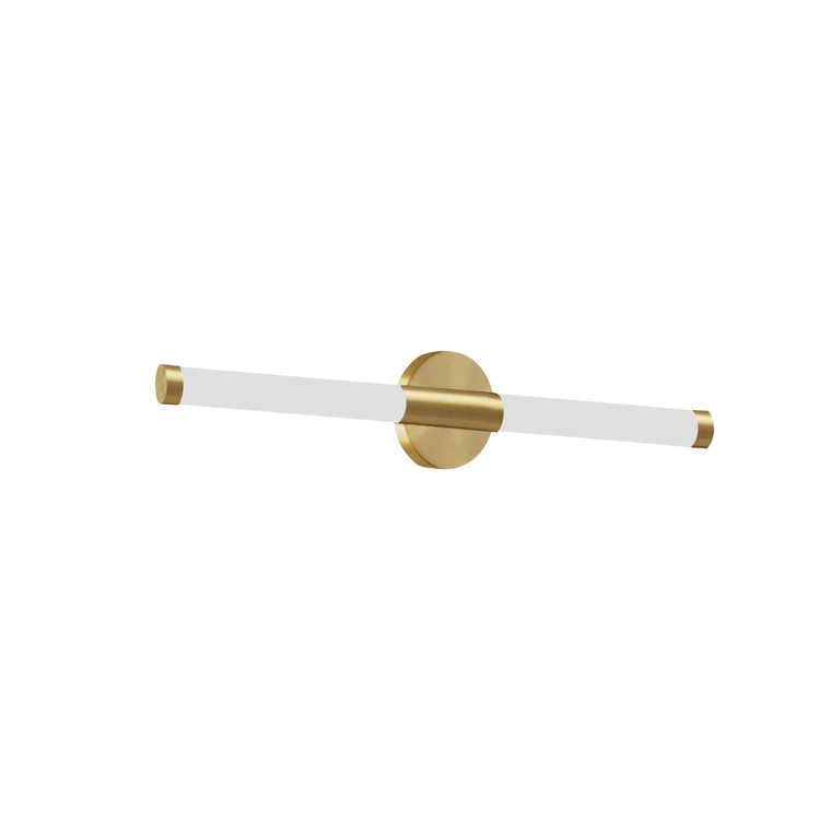 Dainolite 12 Wattage Wall Sconce, Aged Brass With White Acrylic Diffuser CVT-2412LEDW-AGB