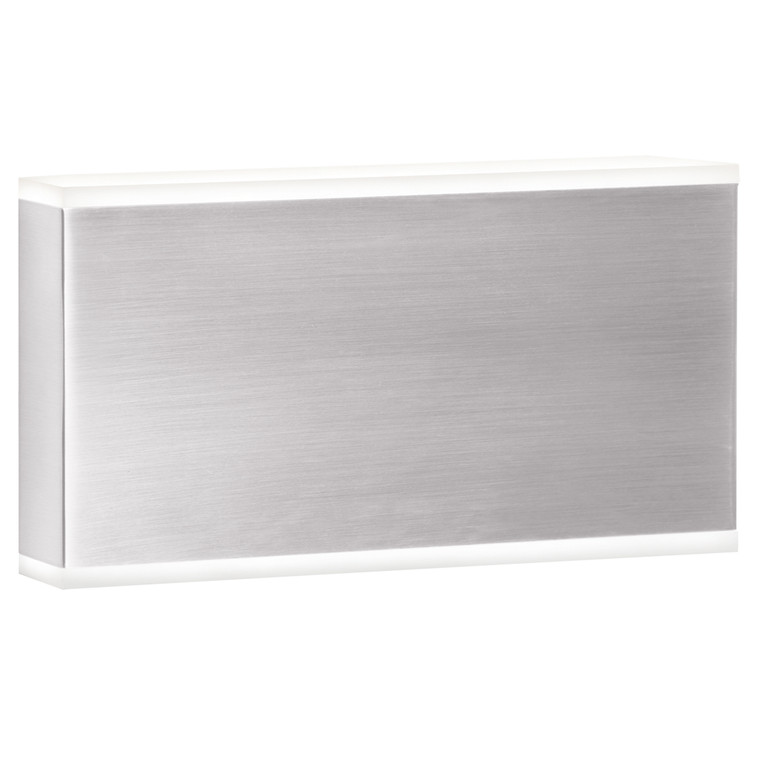 Dainolite 20 Wattage Wall Sconce, Satin Chrome With Frosted Acrylic Diffuser EMY-105-20W-SC