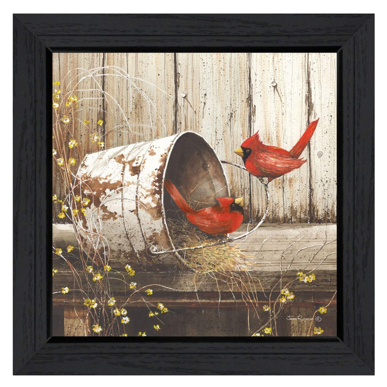 Homeroots Playing Around 1 Black Framed Print Wall Art 404937