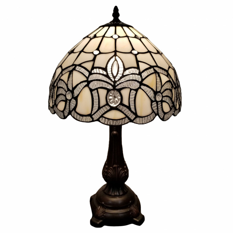 Homeroots 19" Tiffany Style Antique Vintage Table Lamp 478149