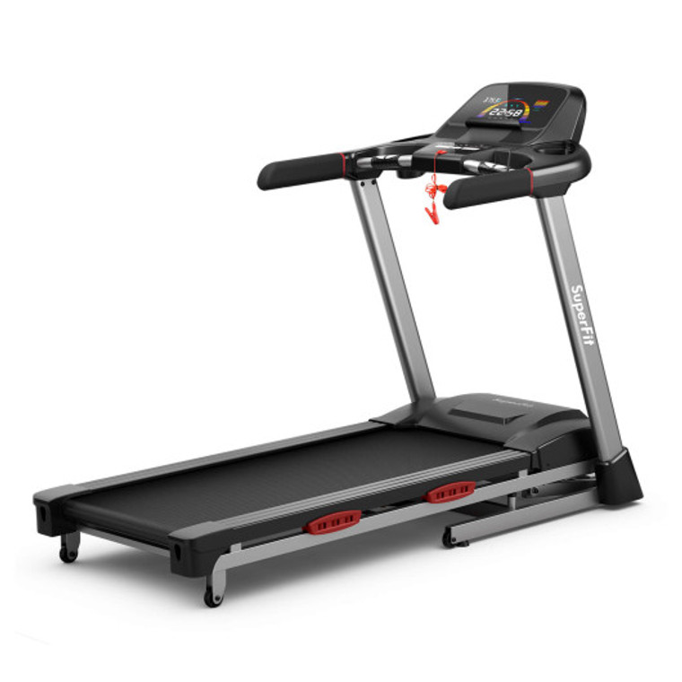 4.75 Hp Folding Treadmill With Auto Incline And 20 Preset Programs-Black SP37745WL-DK