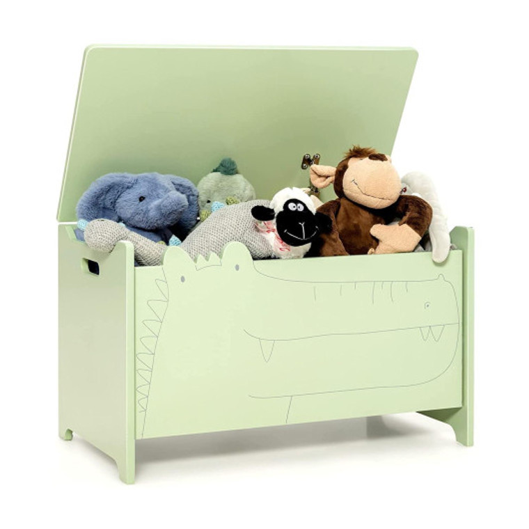 Wooden Kids Toy Box With Safety Hinge TP10079GN