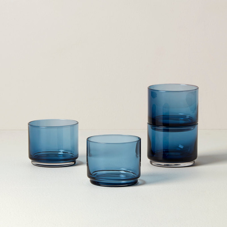 Lenox Tuscany Classics Stackable Blue Short Set Of 4 894461