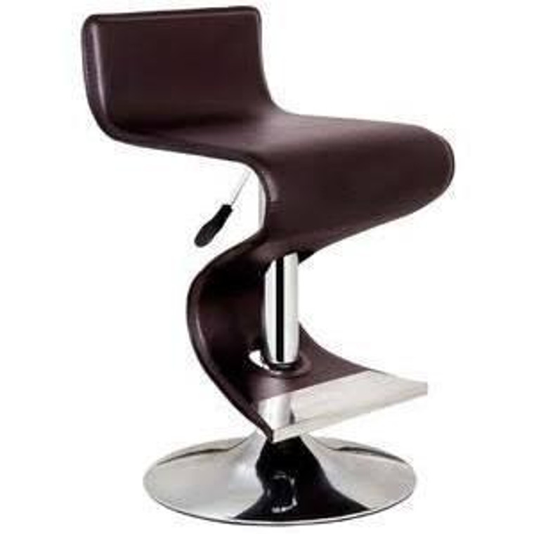 King Adjustable Height Brown Bar Stool BF2620BR by Bromi Design