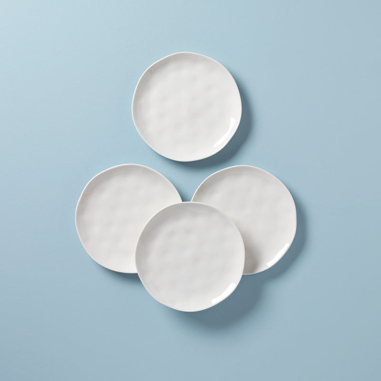 Lenox Bay Colors Dinnerware Accent Plates Set Of 4, White 894670