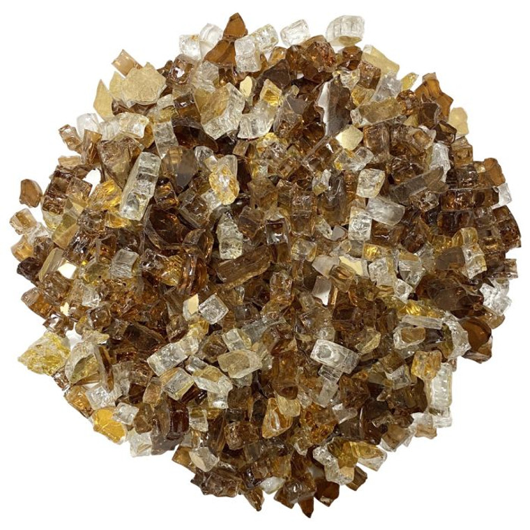 1/2" Zion Reflective Fire Glass 10 lbs (Bag) AFF-ZIRF12-10 By American Fireglass