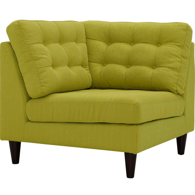 Empress Upholstered Fabric Corner Sofa - Wheatgrass EEI-2610-WHE By Modway Furniture