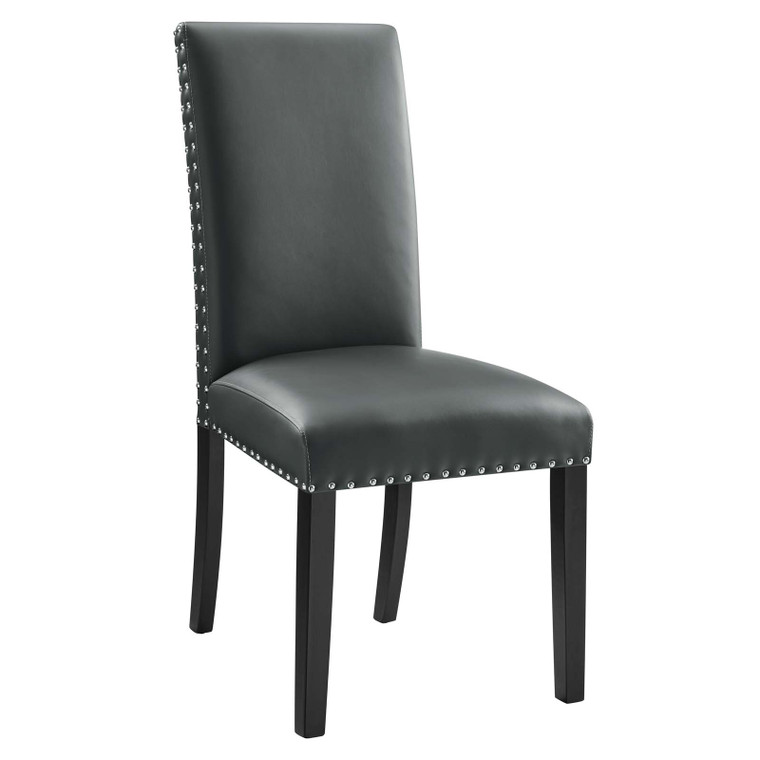 Parcel Dining Faux Leather Side Chair - Gray EEI-1491-GRY By Modway Furniture