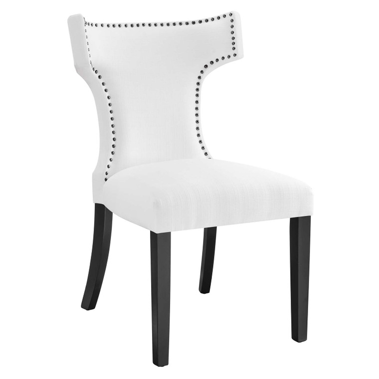 Curve Fabric Dining Chair - White EEI-2221-WHI By Modway Furniture