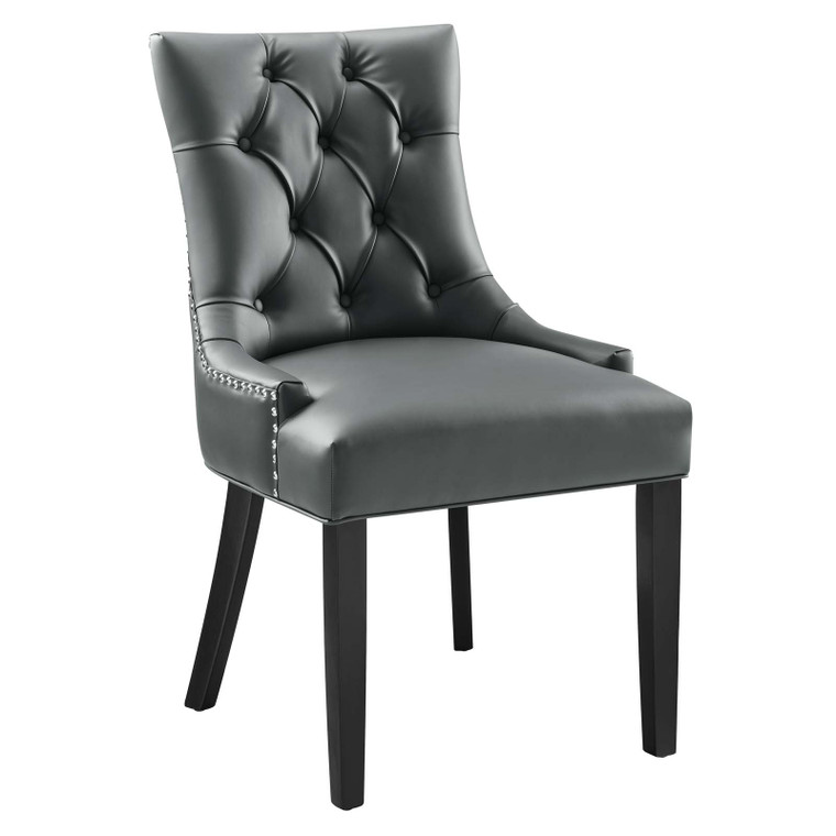 Regent Tufted Vegan Leather Dining Chair - Gray EEI-2222-GRY By Modway Furniture