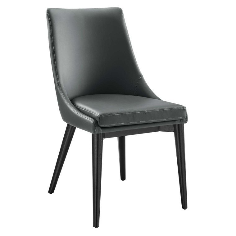 Viscount Vegan Leather Dining Chair - Gray EEI-2226-GRY By Modway Furniture