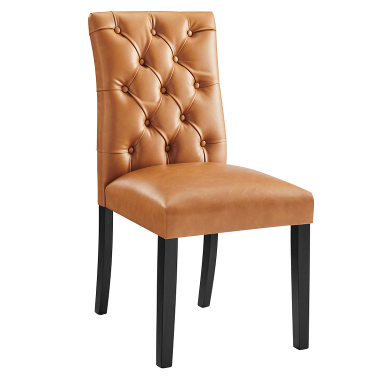 Duchess Button Tufted Vegan Leather Dining Chair - Tan EEI-2230-TAN By Modway Furniture