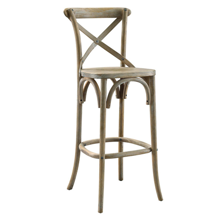 Gear Bar Stool - Gray EEI-5563-GRY By Modway Furniture