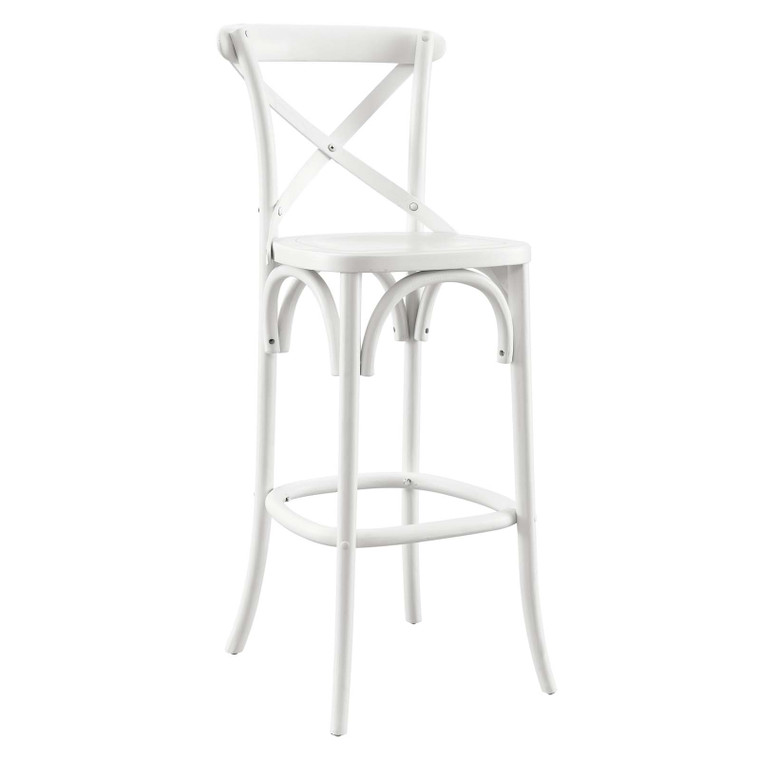 Gear Bar Stool - White EEI-5563-WHI By Modway Furniture