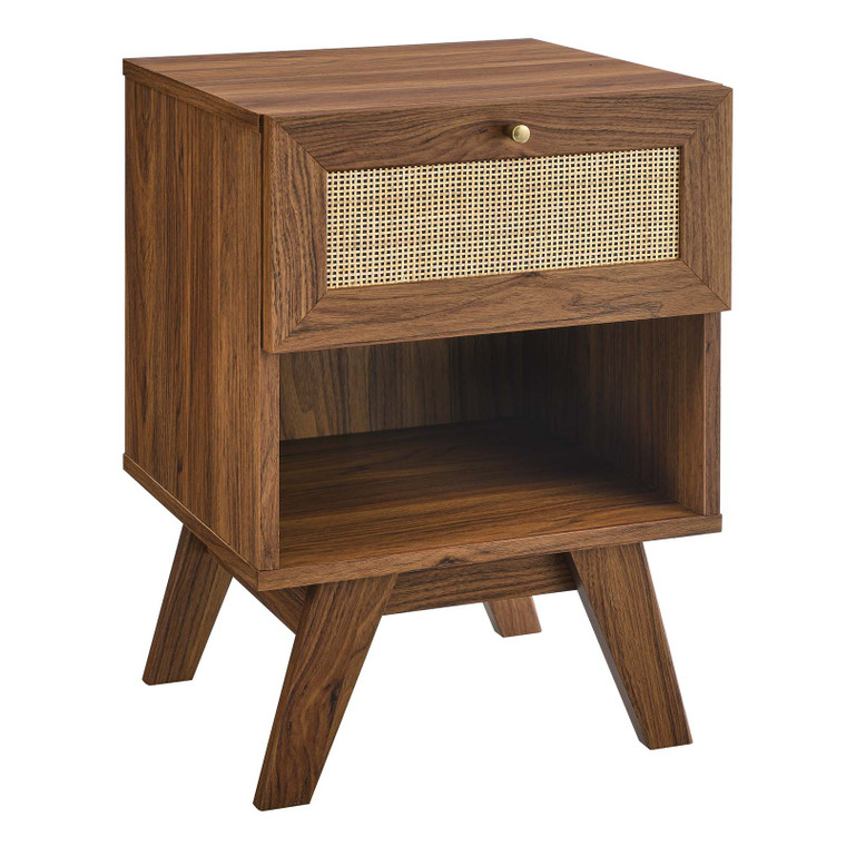 Soma 1-Drawer Nightstand - Walnut MOD-7049-WAL By Modway Furniture