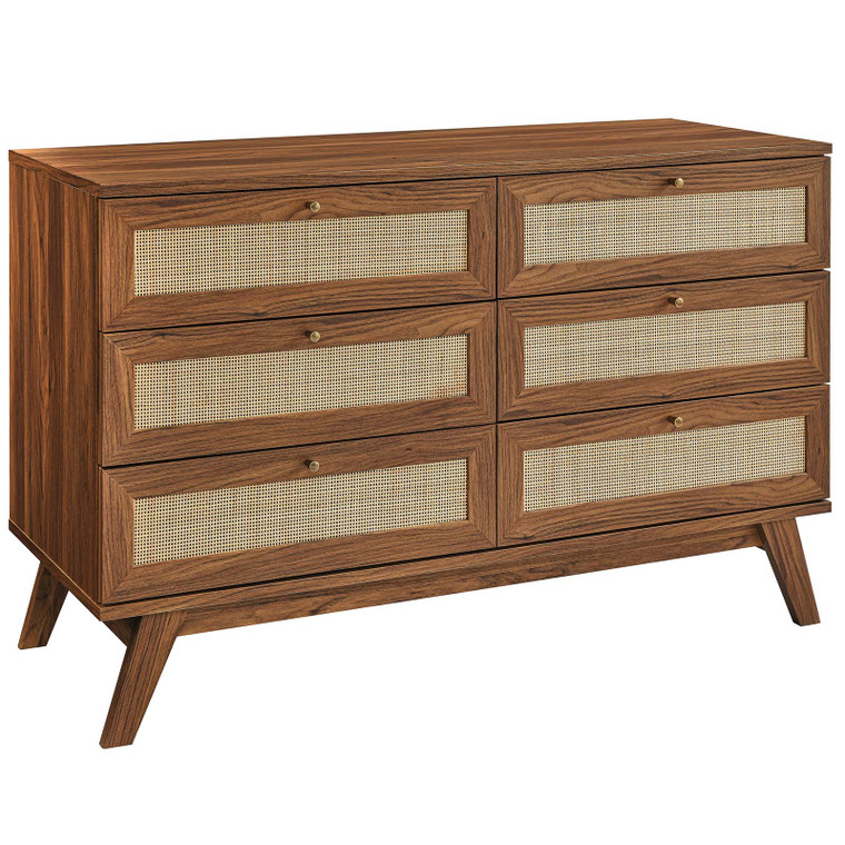 Soma 6-Drawer Dresser - Walnut MOD-7053-WAL By Modway Furniture