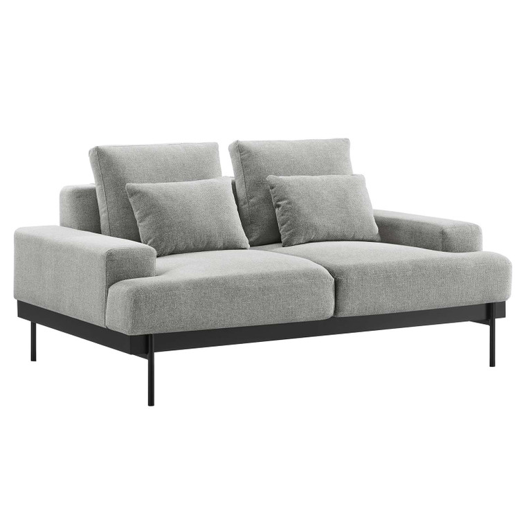 Proximity Upholstered Fabric Loveseat - Light Gray EEI-6215-LGR By Modway Furniture