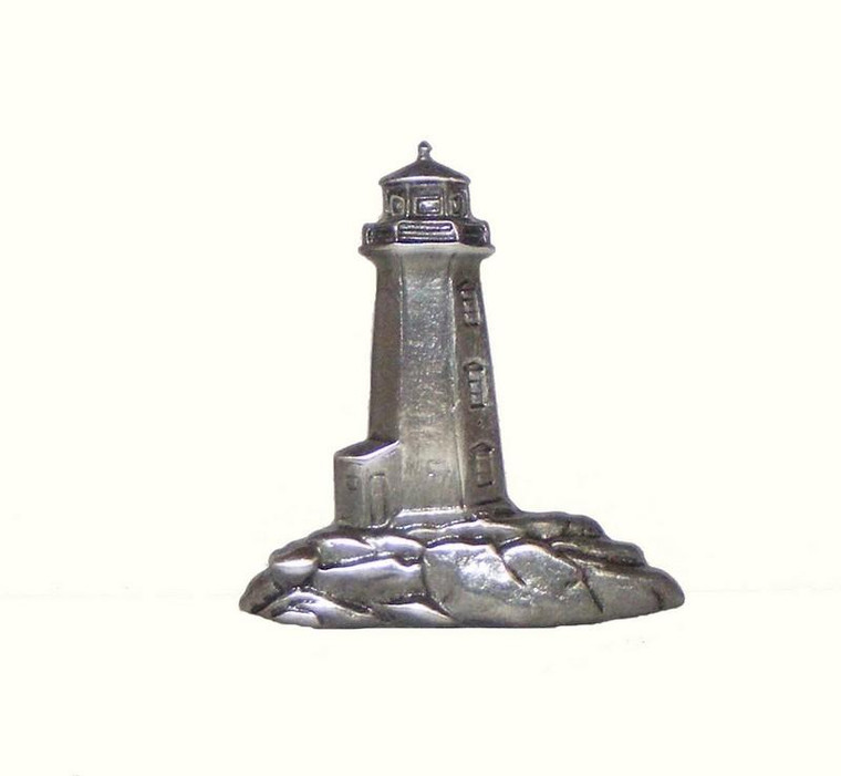 125-P Stand-Alone Lighthouse Cabinet Knob - Pewter by Buck Snort Lodge