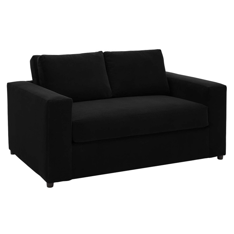 Avendale Velvet Loveseat - Sable Black EEI-6189-SBL By Modway Furniture