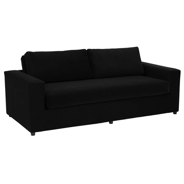 Avendale Velvet Sofa - Sable Black EEI-6185-SBL By Modway Furniture