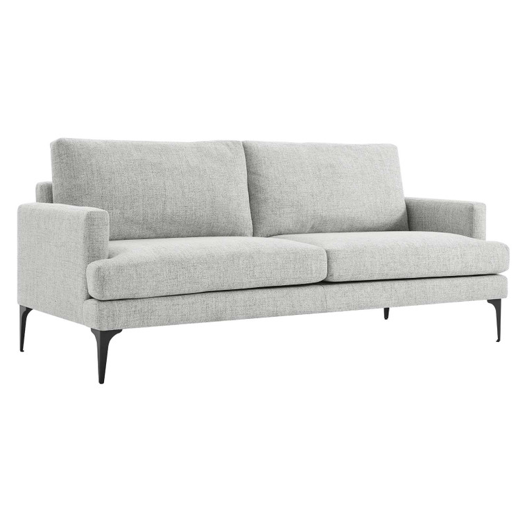 Evermore Upholstered Fabric Sofa - Light Gray EEI-6009-LGR By Modway Furniture