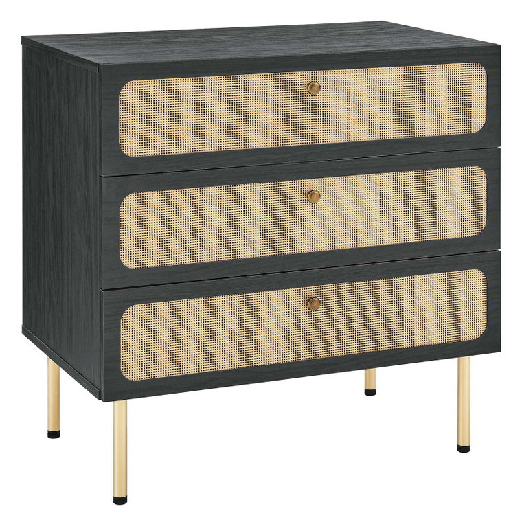 Chaucer 3-Drawer Chest - Black MOD-7064-BLK By Modway Furniture