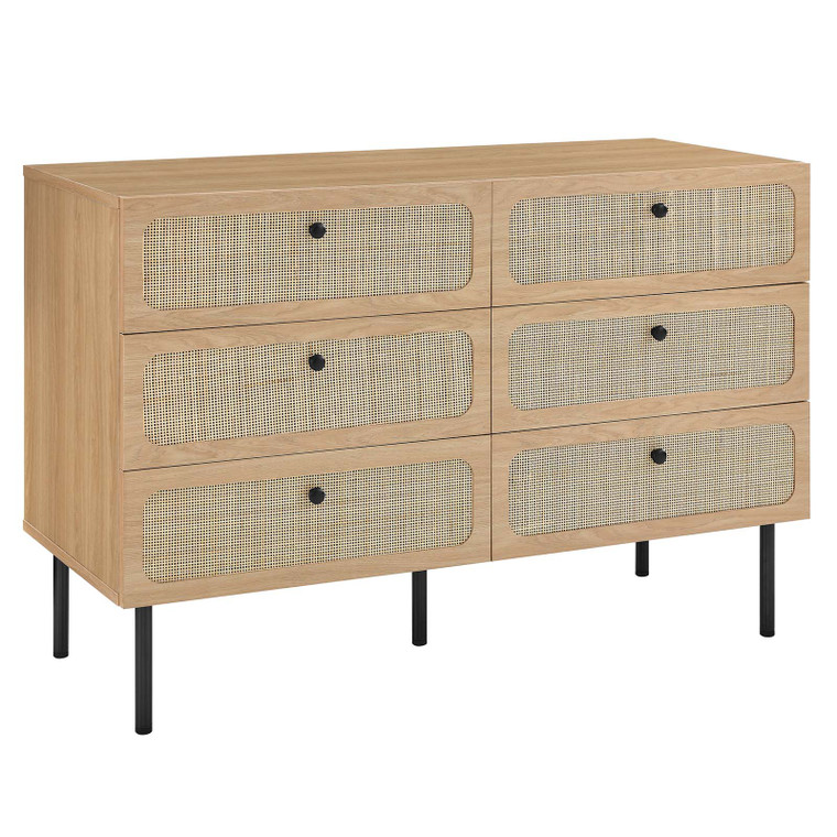Chaucer 6-Drawer Compact Dresser - Oak MOD-7066-OAK By Modway Furniture