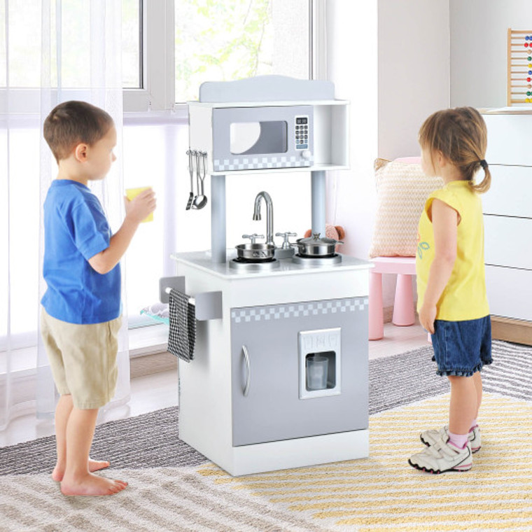 Chef Pretend Kitchen Playset With Cooking Oven And Sink For Toddlers TP10075