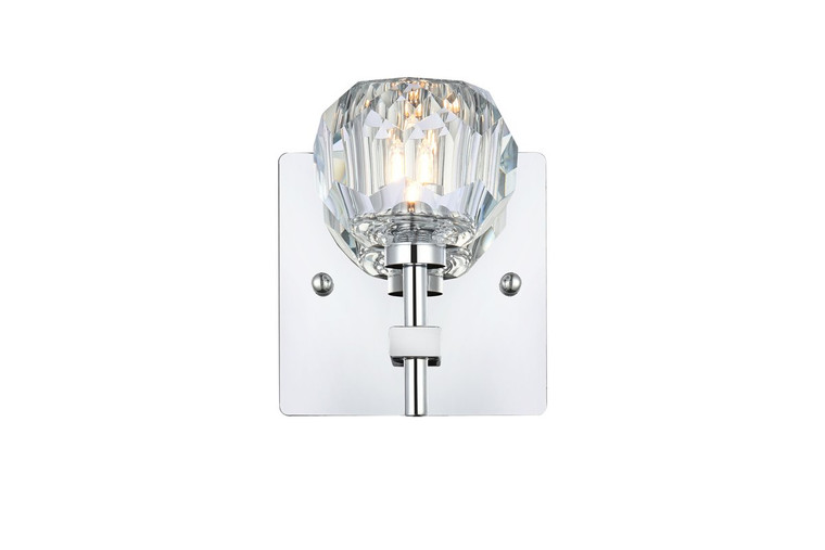 Elegant Graham 1 Light Wall Sconce In Chrome 3509W6C