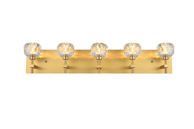Elegant Graham 5 Light Wall Sconce In Gold 3509W32G
