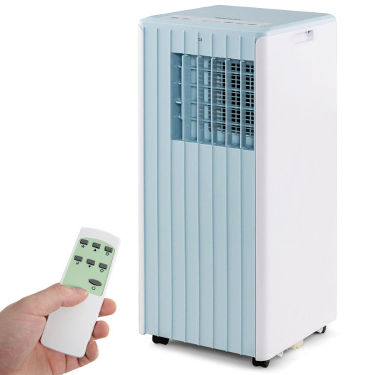 3-In-1 10000 Btu Air Conditioner With Humidifier And Smart Sleep Mode-Blue FP10347US-NY