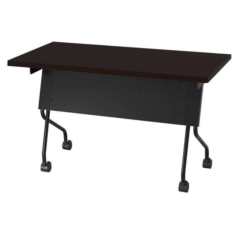 Office Star 4' Black Frame With Espresso Top Table - Espresso 84224BE