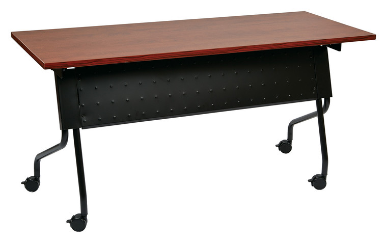 Office Star 5' Black Frame With Cherry Top Table - Cherry 84225BC