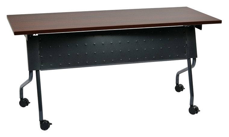 Office Star 5' Titanium Frame With Mahogany Top Table - Mahogany 84225TM