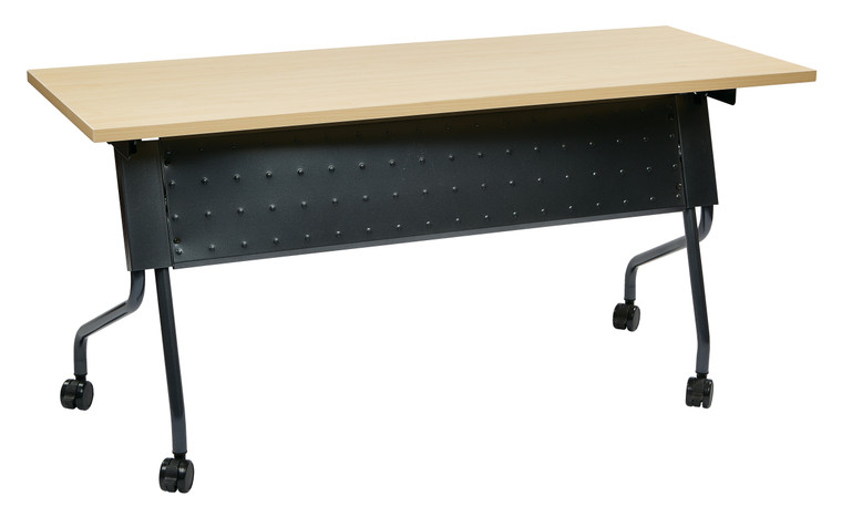 Office Star 5' Titanium Frame With Maple Top Table - Maple 84225TP