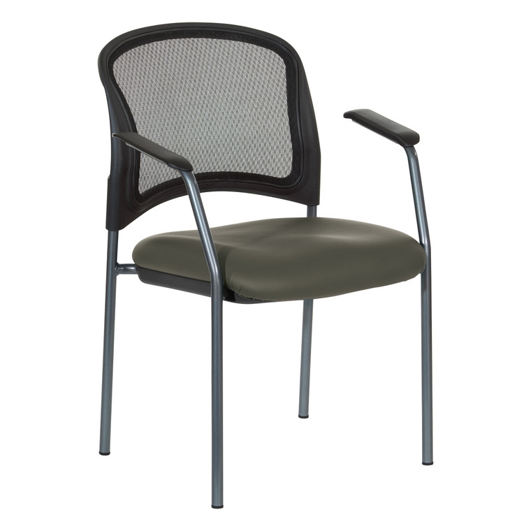 Office Star Progrid Mesh Back Chair - Dillon Graphite 86710R-R111