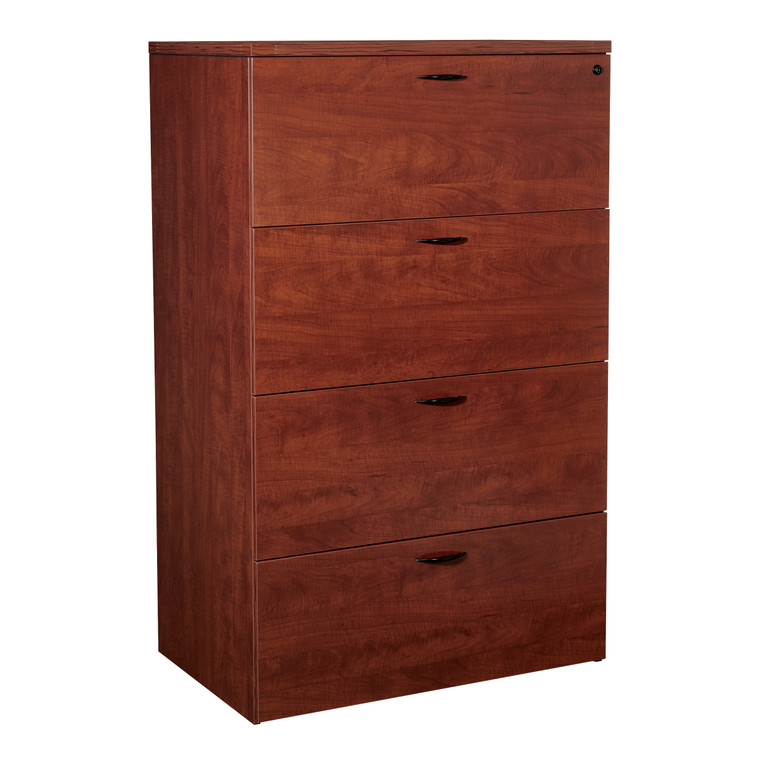 Office Star Napa Four-Drawer Lateral File 36"X22"X56 - Cherry NAP-109-CHY