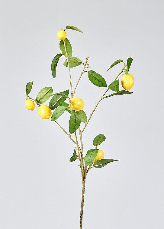 Artificial Lemon Fruit Branch - 37.5" WIN-06128-YL By Afloral