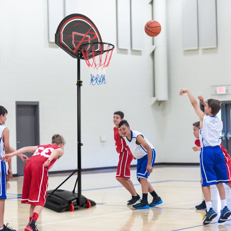 Portable Basketball Hoop Stand With Wheels And 2 Nets SP37915