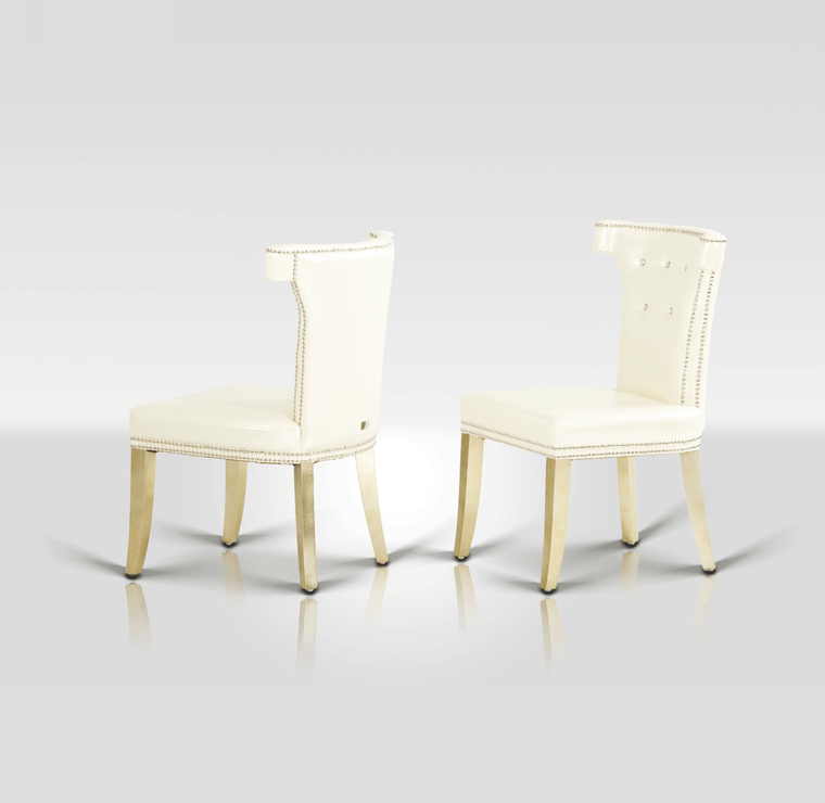 VIG Furniture VGUNAC043 A&X Beatrice White Leather Dining Chair