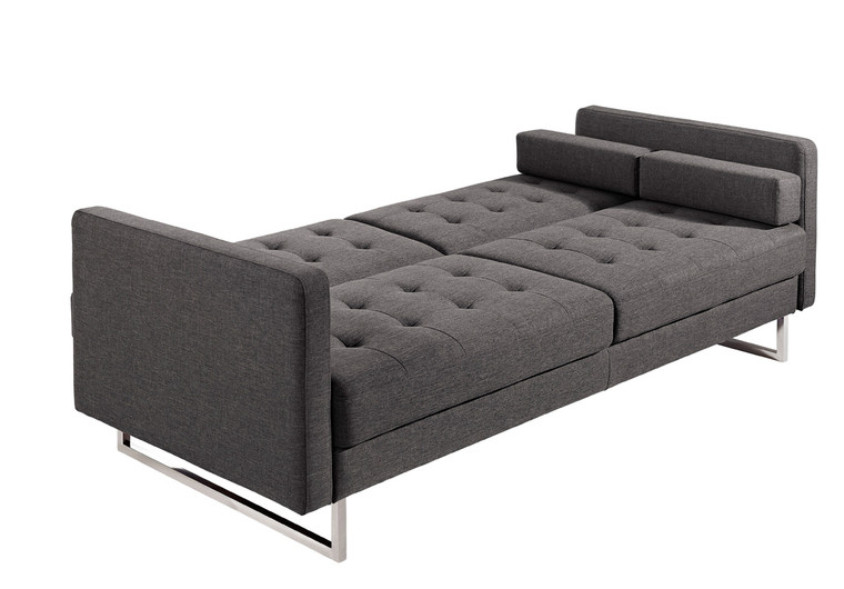 VIG Furniture VGMB1471-GRY Divani Casa Bauxite Modern Grey Fabric Sofa Set