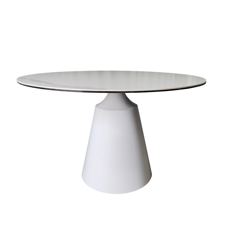 VIG Furniture VGNSGD8744-W-DT Modrest Edith - Modern Round White Ceramic Dining Table