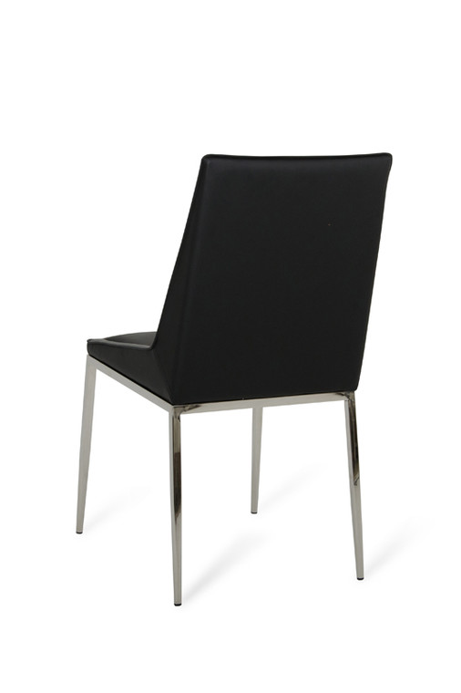 VIG Furniture VGGLDC-G505S-BLK Wesley - Modern Black & Grey Dining Chair (Set Of 4)